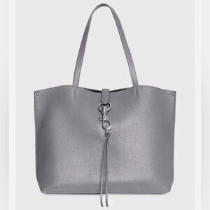 Megan Gray Leather Tote Bag